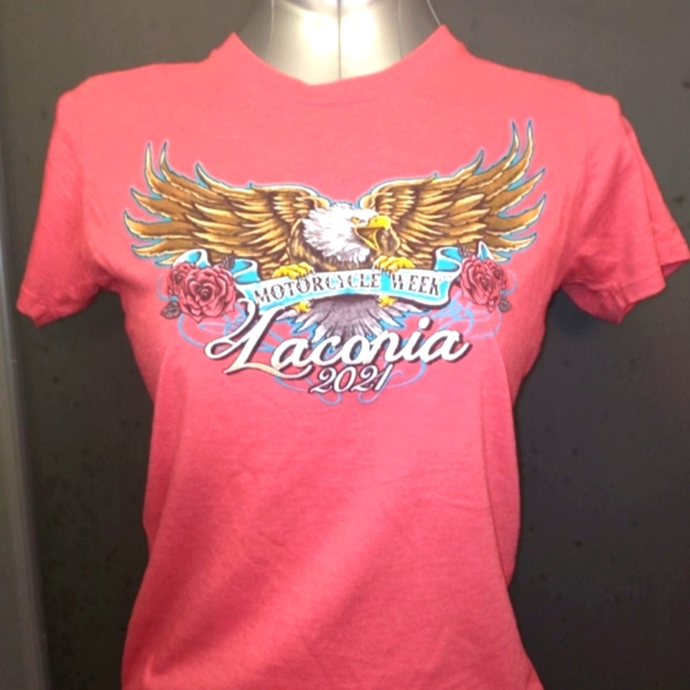 AUTHENTIC Merch~Laconia NH motorcycle Bike Week Harley style logo from festival